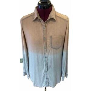 Rubbish Nordstrom Women’s Hombre Soft Chambray Button Sz M